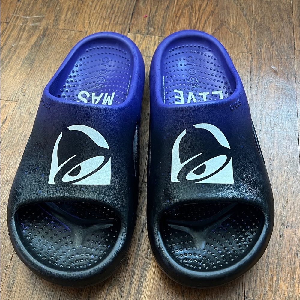 🌮 Taco Bell🔔 x Crocs 🌵Slides - w8/m6